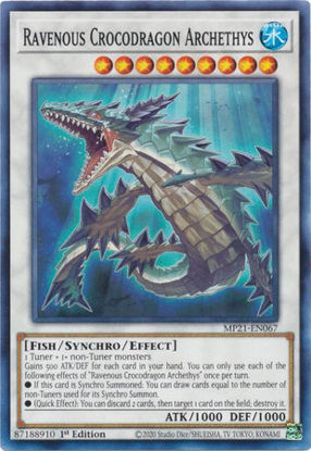 Ravenous Crocodragon Archethys - MP21-EN067 - C 1st Edition