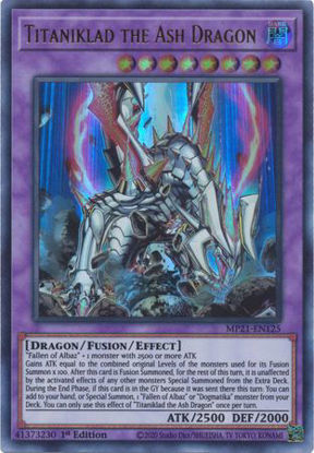 Titaniklad the Ash Dragon - MP21-EN125 - UR 1st Edition