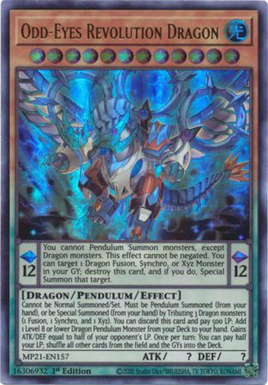 Odd-Eyes Revolution Dragon - MP21-EN157 - UR 1st Edition