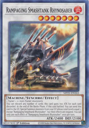 Rampaging Smashtank Rhynosaber - MP21-EN163 - C 1st Edition