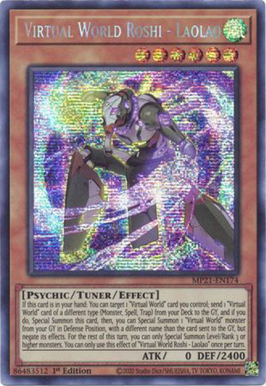 Virtual World Roshi - Laolao - MP21-EN174 - Prismatic Secret Rare 1st Edition