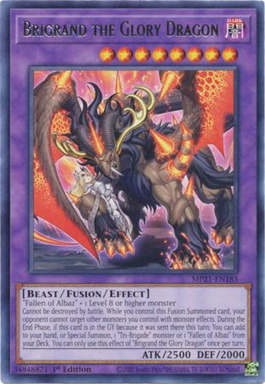 Brigrand the Glory Dragon - MP21-EN185 - R 1st Edition