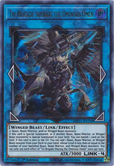 Tri-Brigade Shuraig the Ominous Omen - MP21-EN198 - UR 1st Edition