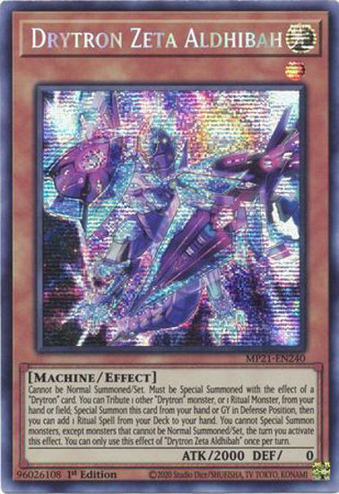 Drytron Zeta Aldhibah - MP21-EN240 - Prismatic Secret Rare 1st Edition