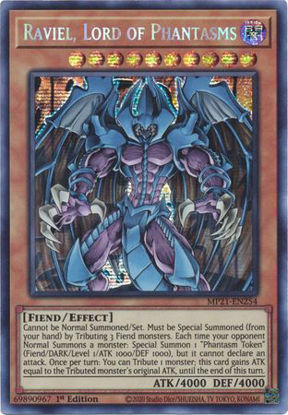 Raviel, Lord of Phantasms - MP21-EN254 - Prismatic Secret Rare 1st Edition