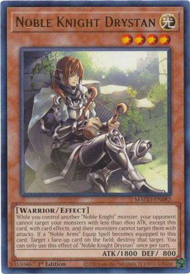 Noble Knight Drystan - MAGO-EN082 - Rare 1st Edition