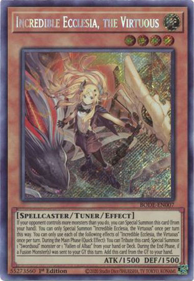 Incredible Ecclesia, the Virtuous - BODE-EN007 - Secret Rare 1st Edition