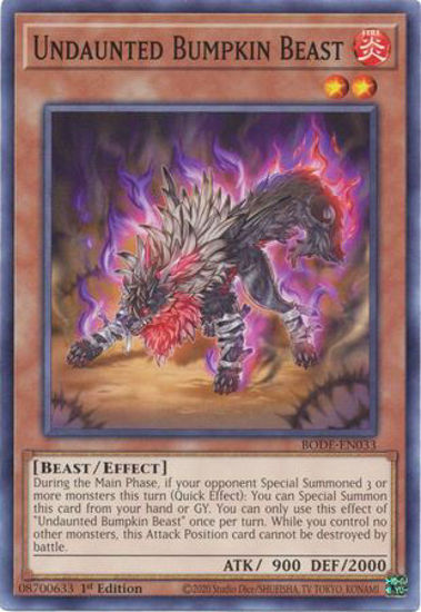 Undaunted Bumpkin Beast - BODE-EN033 - Common 1st Edition