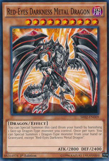 Red-Eyes Darkness Metal Dragon - SR02-EN009 - Common 1st Edition