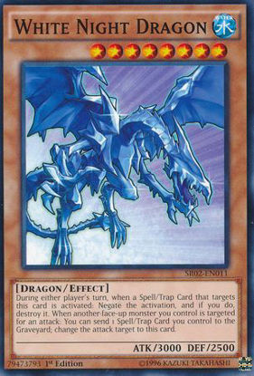 White Night Dragon - SR02-EN011 - Common 1st Edition