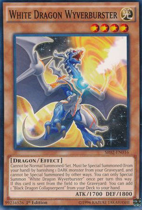 White Dragon Wyverburster - SR02-EN016 - Common 1st Edition