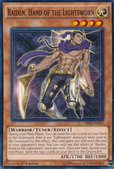 Raiden, Hand of the Lightsworn - SR02-EN022 - Common 1st Edition