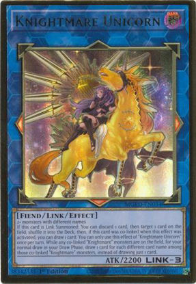 Knightmare Unicorn - MGED-EN034 - Premium Gold Rare 1st Edition