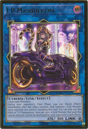 I:P Masquerena (alternate art) - MGED-EN035 - Premium Gold Rare 1st Edition