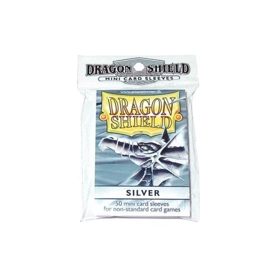 Dragon Shield - 50 Mini Size Card Sleeves - Silver