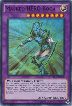 Masked HERO Koga - SDHS-EN042 - Super Rare Unlimited