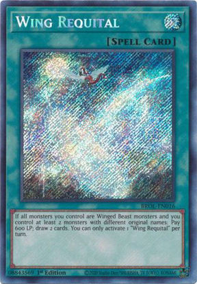 Wing Requital - BROL-EN016 - Secret Rare 1st Edition