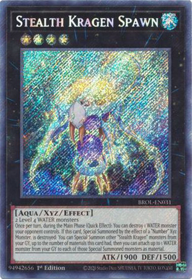 Stealth Kragen Spawn - BROL-EN031 - Secret Rare 1st Edition