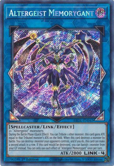 Altergeist Memorygant - BROL-EN045 - Secret Rare 1st Edition