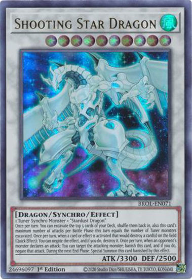 Shooting Star Dragon - BROL-EN071 - Ultra Rare 1st Edition