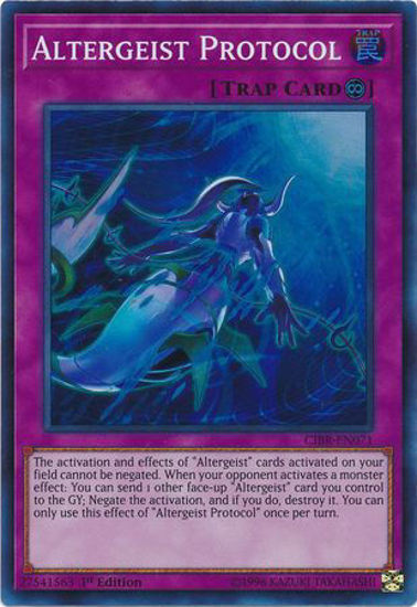 Altergeist Protocol - CIBR-EN071 - Super Rare 1st Edition