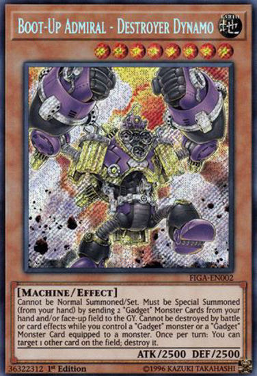 Boot-Up Admiral - Destroyer Dynamo - FIGA-EN002 - Secret Rare 1st Edition