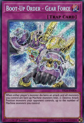 Boot-Up Order - Gear Force - FIGA-EN004 - Secret Rare 1st Edition