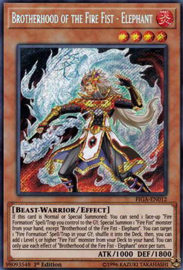 Brotherhood of the Fire Fist - Elephant - FIGA-EN012 - Secret Rare 1st Edition