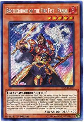 Brotherhood of the Fire Fist - Panda - FIGA-EN013 - Secret Rare 1st Edition