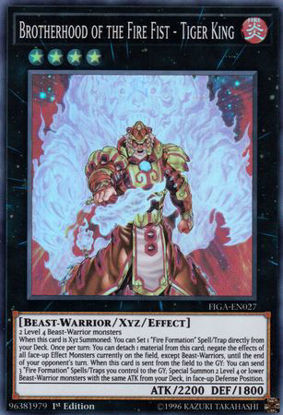 Brotherhood of the Fire Fist - Tiger King - FIGA-EN027 - Super Rare 1st Edition