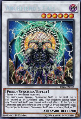 Archfiend's Call - FIGA-EN032 - Secret Rare 1st Edition