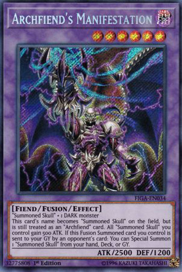 Archfiend's Manifestation - FIGA-EN034 - Secret Rare 1st Edition