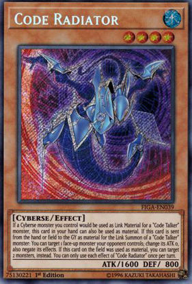 Code Radiator - FIGA-EN039 - Secret Rare 1st Edition