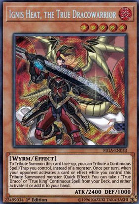 Ignis Heat, the True Dracowarrior - FIGA-EN053 - Secret Rare 1st Edition