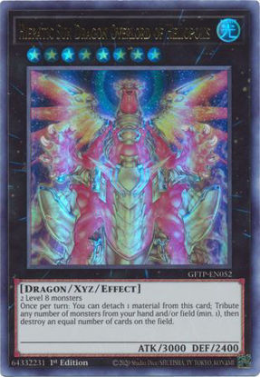 Hieratic Sun Dragon Overlord of Heliopolis - GFTP-EN052 - Ultra Rare 1st Edition