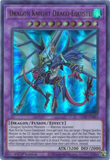 Dragon Knight Draco-Equiste - GFTP-EN093 - Ultra Rare 1st Edition