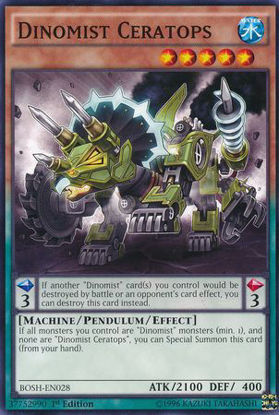 Dinomist Ceratops - BOSH-EN028 - Common 1st Edition