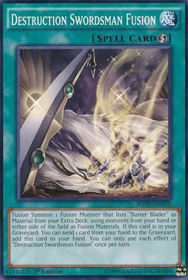 Destruction Swordsman Fusion - BOSH-EN059 - Common 1st Edition