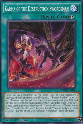 Karma of the Destruction Swordsman - BOSH-EN060 - Common 1st Edition