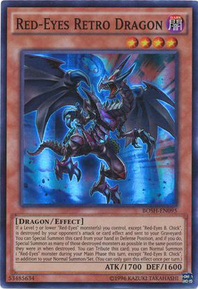 Red-Eyes Retro Dragon - BOSH-EN095 - Super Rare 1st Edition