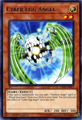 Cyber Egg Angel - LED4-EN013 - Rare 1st Edition