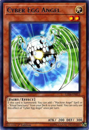 Cyber Egg Angel - LED4-EN013 - Rare 1st Edition