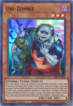 Uni-Zombie - SESL-EN042 - Super Rare 1st Edition