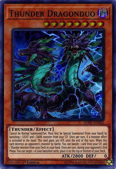 Thunder Dragonduo - SOFU-EN022 - Super Rare Unlimited