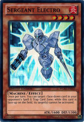 Sergeant Electro - WGRT-EN043 - Super Rare Limited Edition