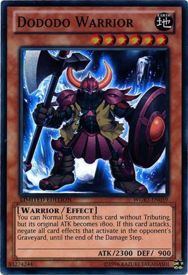 Dododo Warrior - WGRT-EN059 - Super Rare Limited Edition