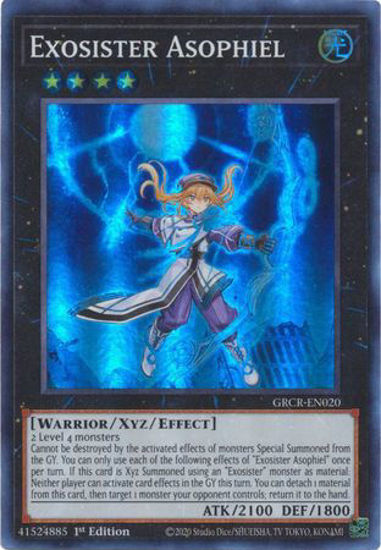 Exosister Asophiel - GRCR-EN020 - Super Rare 1st Edition