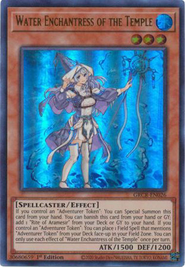 Water Enchantress of the Temple - GRCR-EN026 - Ultra Rare 1st Edition