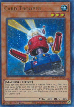 Card Trooper - HAC1-EN016 - Duel Terminal Ultra Parallel Rare 1st Edition