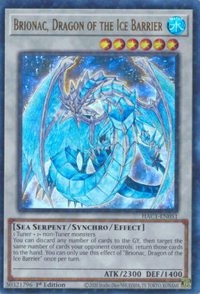 Brionac, Dragon of the Ice Barrier - HAC1-EN051 - Duel Terminal Ultra Parallel Rare 1st Edition